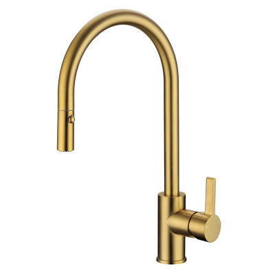 OSLO - PULL OUT KITCHEN MIXER [BRUSHED GOLD]
